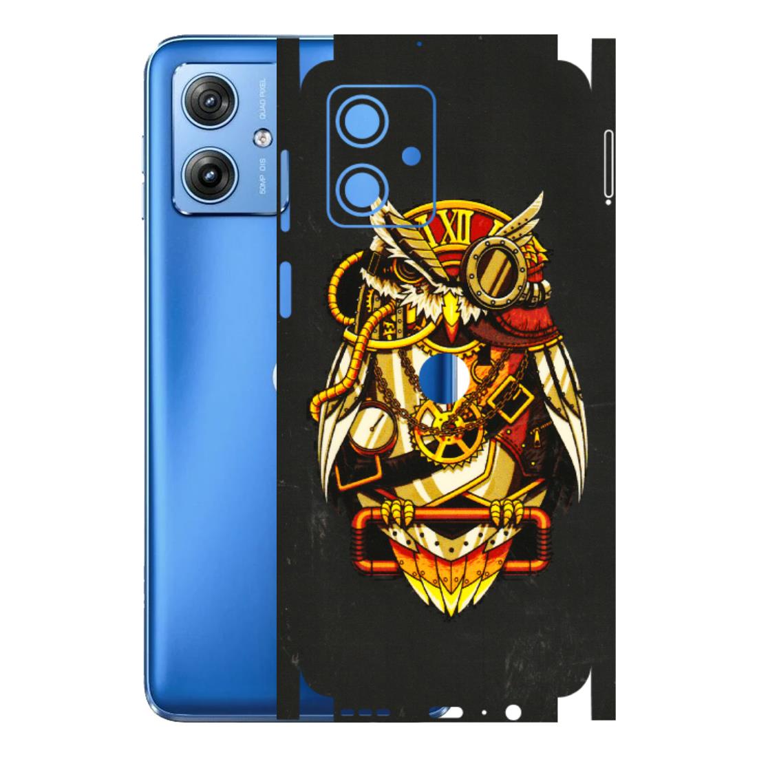 Motorola Phone Skins (All Models) - Classy Smart Owl - 3D Embossed Finish (L-144) Motorola G64 (5G)