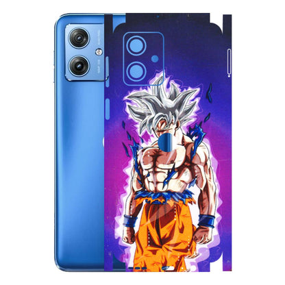 Motorola Phone Skins (All Models) - Goku Purple Anime - 3D Embossed Finish (L-147) Motorola G64 (5G)