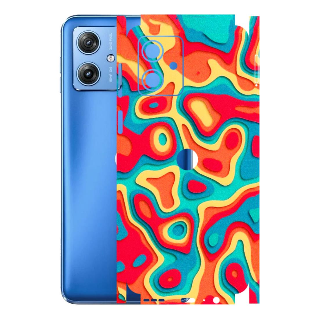 Motorola Phone Skins (All Models) - Abstract Swirl - 3D Embossed Finish (L-150) Motorola G64 (5G)