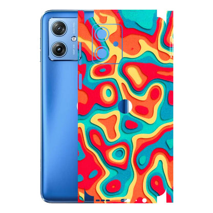 Motorola Phone Skins (All Models) - Abstract Swirl - 3D Embossed Finish (L-150) Motorola G64 (5G)