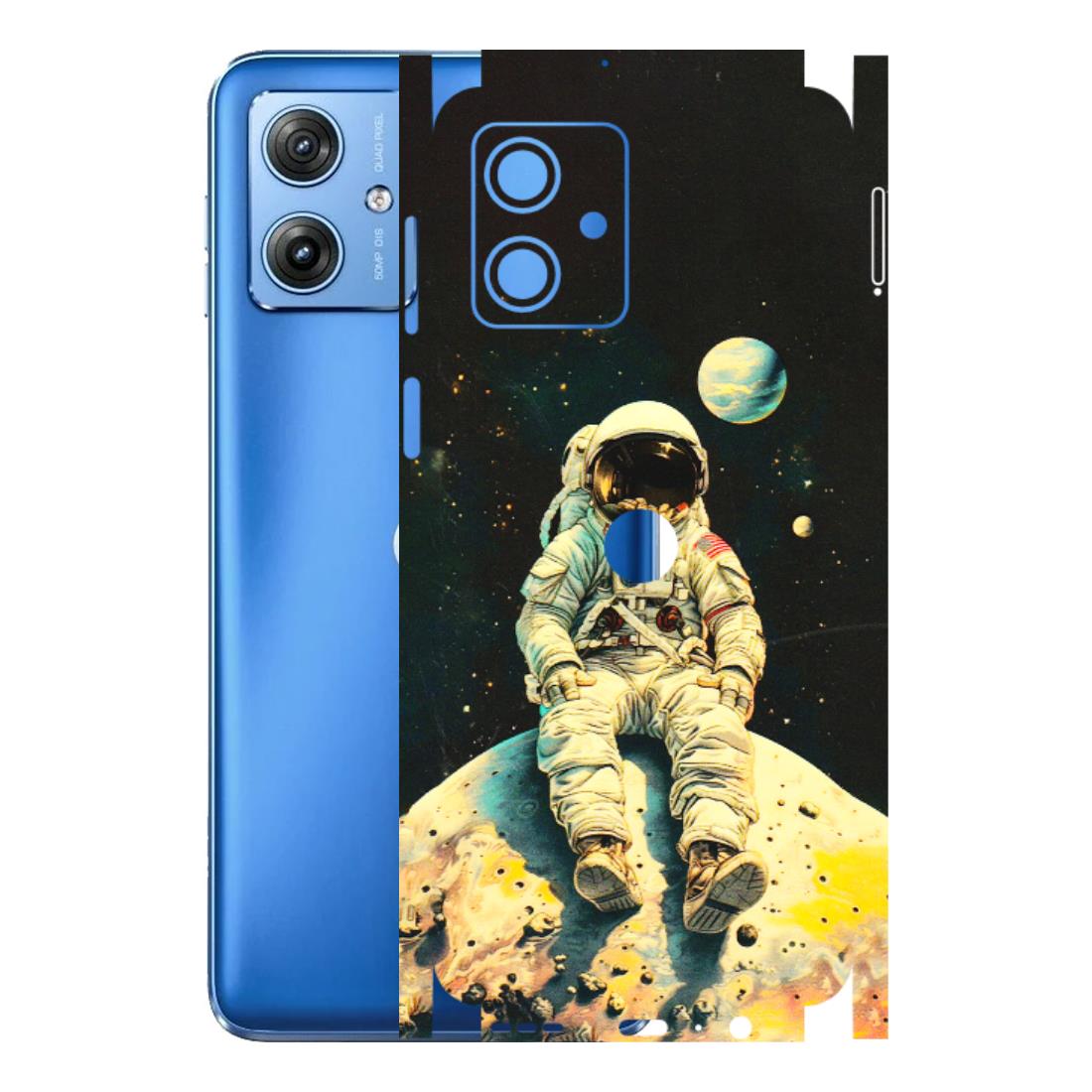 Motorola Phone Skins (All Models) - Astronaut in Space - 3D Embossed Finish (L-16) Motorola G64 (5G)
