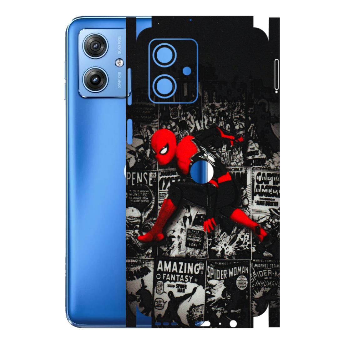 Motorola Phone Skins (All Models) - SpiderMan New - 3D Embossed Finish (L-162) Motorola G64 (5G)