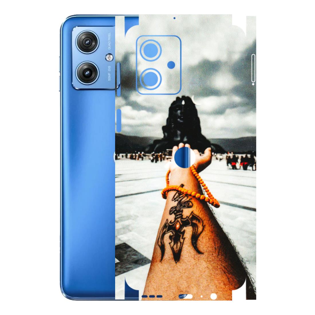 Motorola Phone Skins (All Models) - Jai Adiyogi Mahakaal - 3D Embossed Finish (L-164) Motorola G64 (5G)