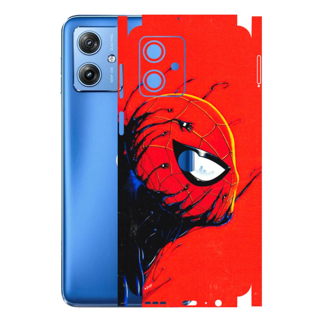 Motorola Phone Skins (All Models) - Spiderman Face Venom - 3D Embossed Finish (L-165) Motorola G64 (5G)