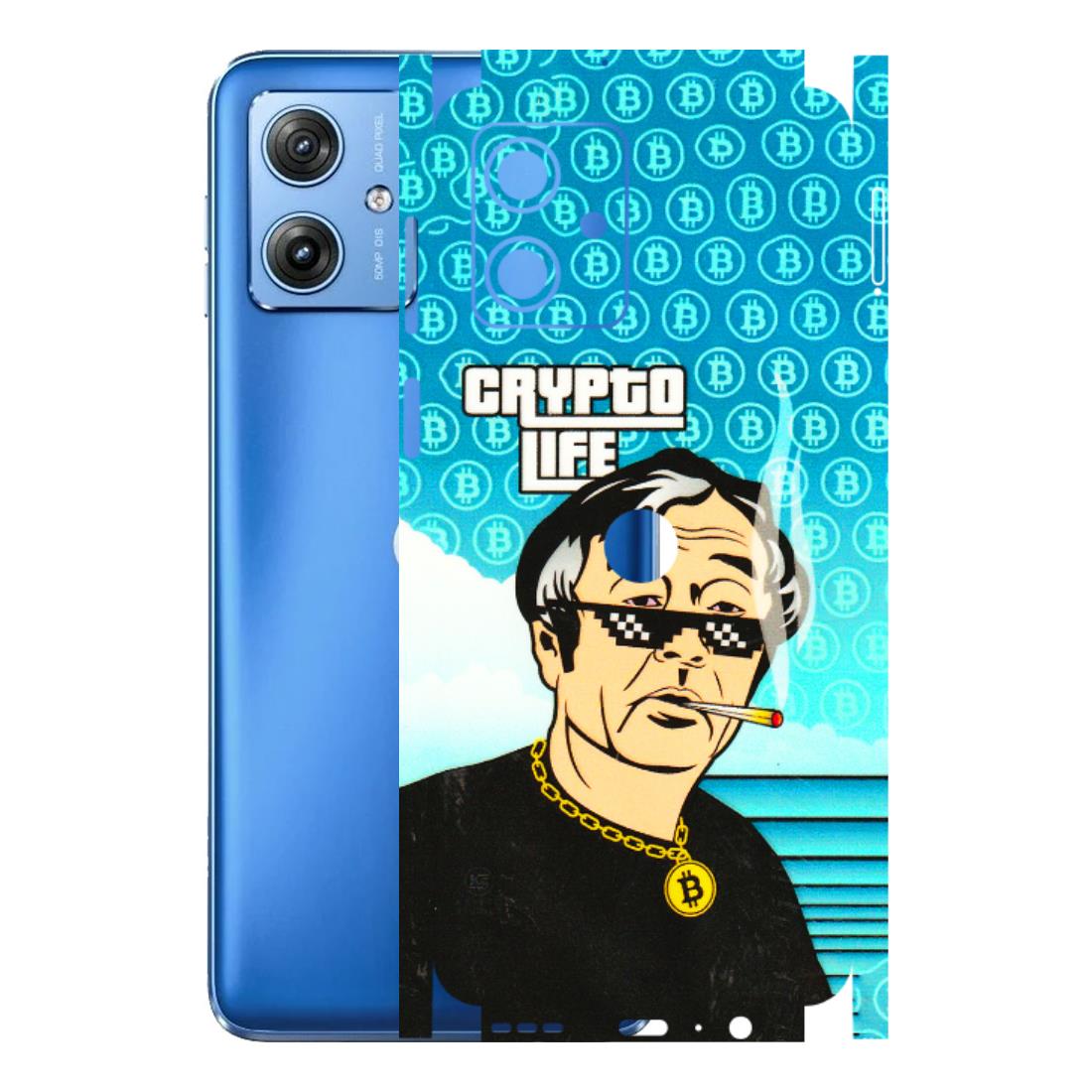 Motorola Phone Skins (All Models) - Crypto Thug Life - 3D Embossed Finish (L-179) Motorola G64 (5G)