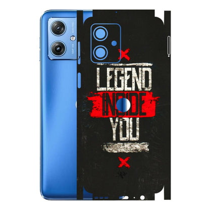 Motorola Phone Skins (All Models) - Legend Inside You - 3D Embossed Finish (L-186) Motorola G64 (5G)