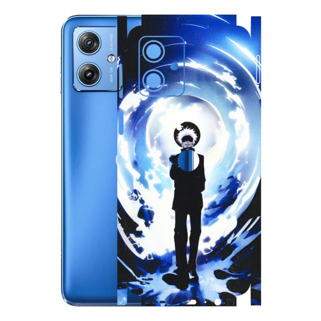 Motorola Phone Skins (All Models) - Satoru Gojo Dark Blue - 3D Embossed Finish (L-235) Motorola G64 (5G)