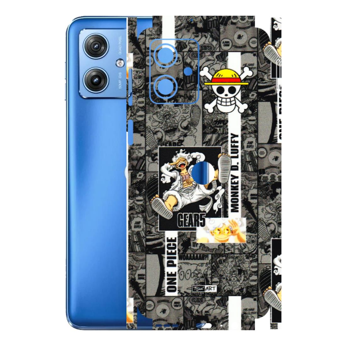 Motorola Phone Skins (All Models) - Cuffy Anime MonkeyCamic - 3D Embossed Finish (L-242) Motorola G64 (5G)