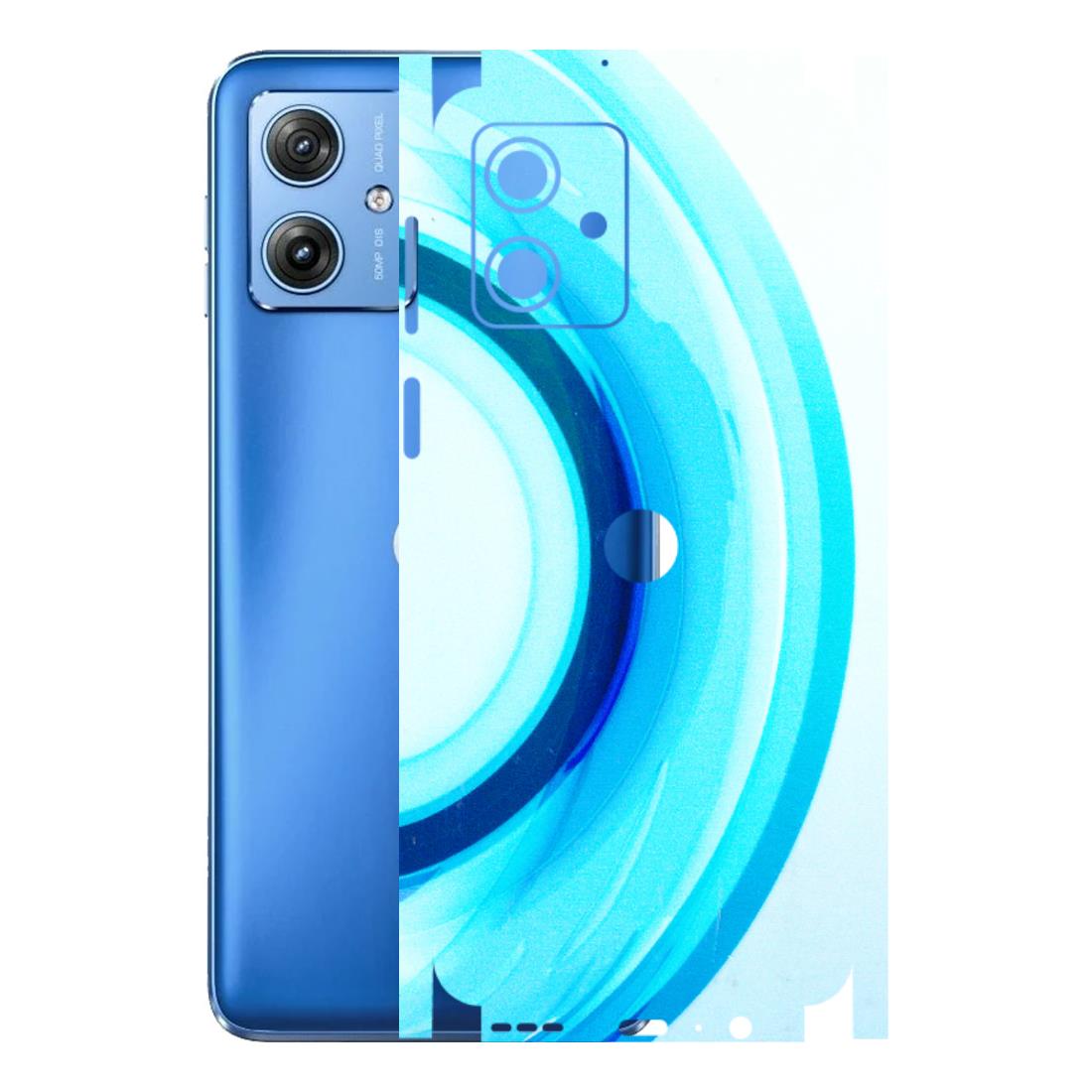 Motorola Phone Skins (All Models) - The Blue Curve - 3D Embossed Finish (L-244) Motorola G64 (5G)