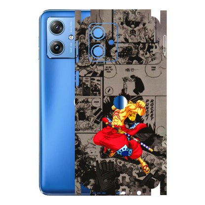 Motorola Phone Skins (All Models) - One Piece Rocket Punch Manga - 3D Embossed Finish (L-25) Motorola G64 (5G)