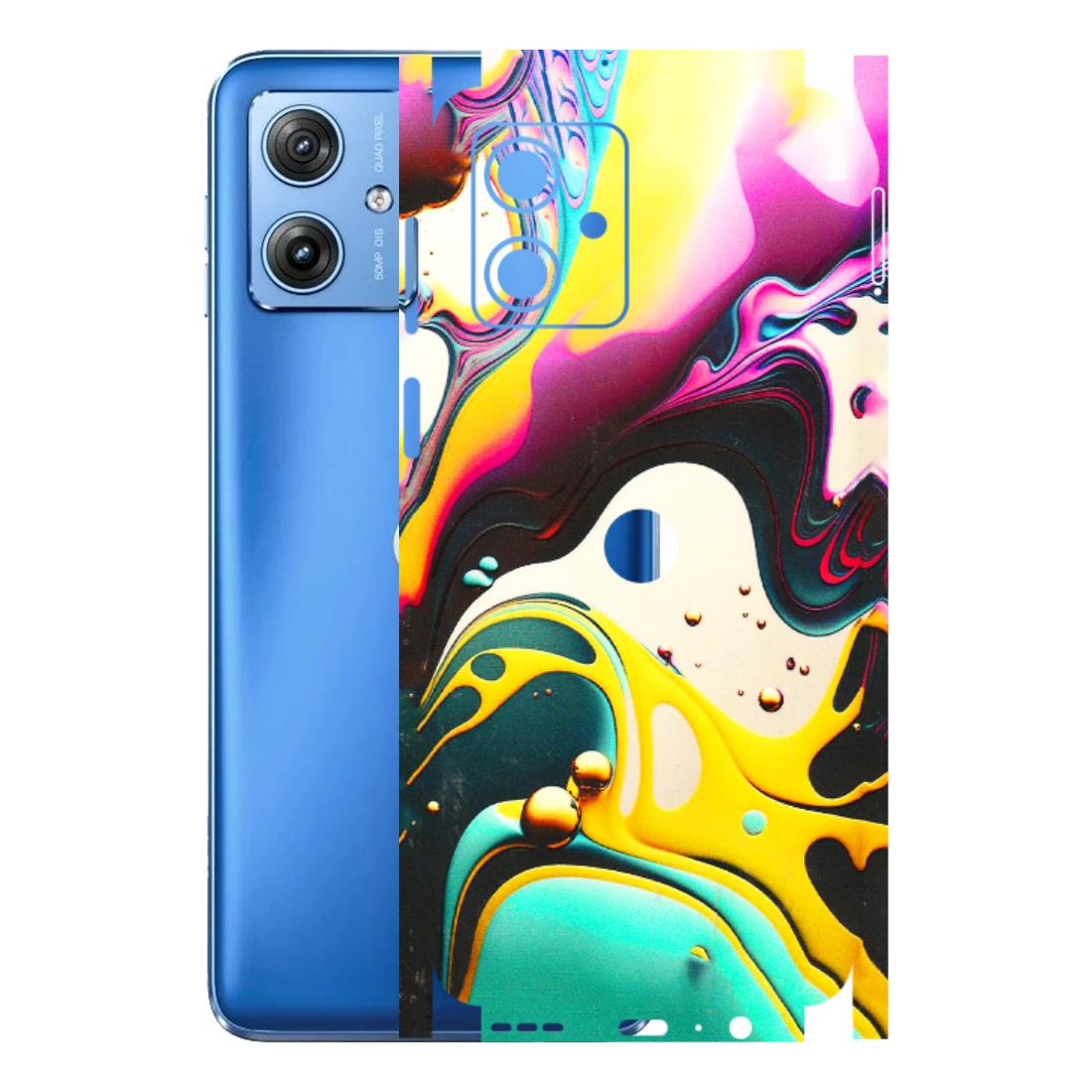 Motorola Phone Skins (All Models) - Multicolor Abstract pattern - 3D Embossed Finish (L-254) Motorola G64 (5G)