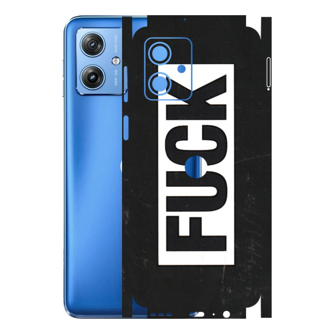 Motorola Phone Skins (All Models) - The F Word - 3D Embossed Finish (L-255) Motorola G64 (5G)