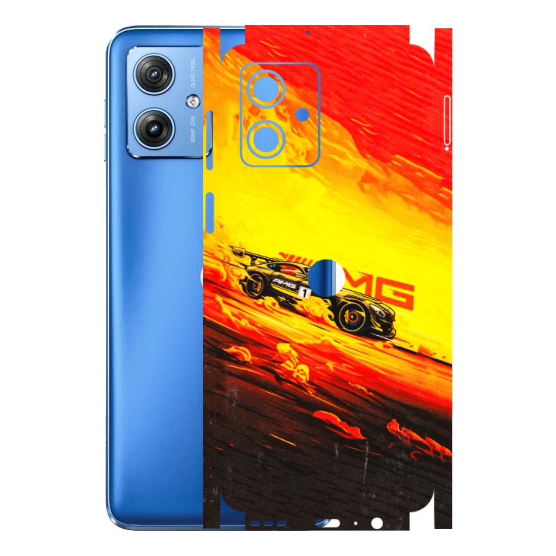 Motorola Phone Skins (All Models) - AMG Car Speed Cover - 3D Embossed Finish (L-256) Motorola G64 (5G)