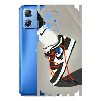 Motorola Phone Skins (All Models) - New Grey Sneaker - 3D Embossed Finish (L-261) Motorola G64 (5G)