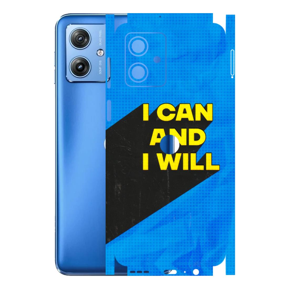 Motorola Phone Skins (All Models) - I Can And I Will - 3D Embossed Finish (L-281) Motorola G64 (5G)