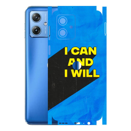 Motorola Phone Skins (All Models) - I Can And I Will - 3D Embossed Finish (L-281) Motorola G64 (5G)