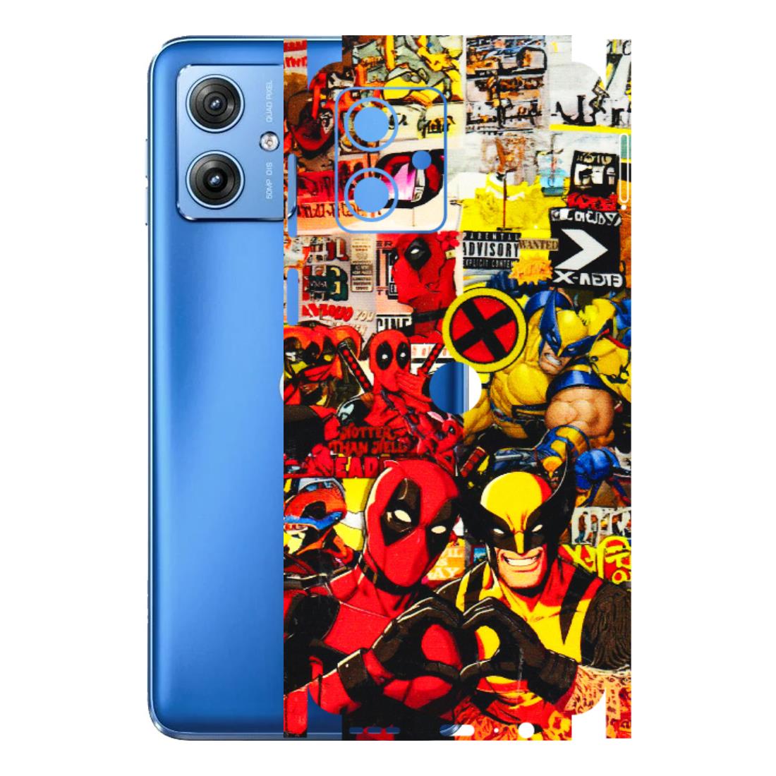 Motorola Phone Skins (All Models) - Spidy Wolverine - 3D Embossed Finish (L-310) Motorola G64 (5G)