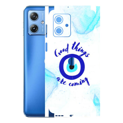 Motorola Phone Skins (All Models) - Evil Eye Good Things Are Coming - 3D Embossed Finish (L-322) Motorola G64 (5G)