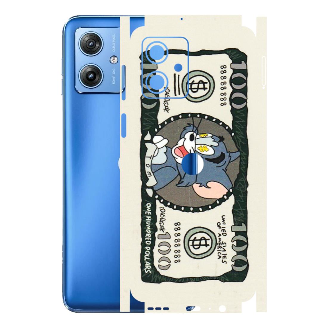 Motorola Phone Skins (All Models) - Tom Hundred Dollar - 3D Embossed Finish (L-324) Motorola G64 (5G)