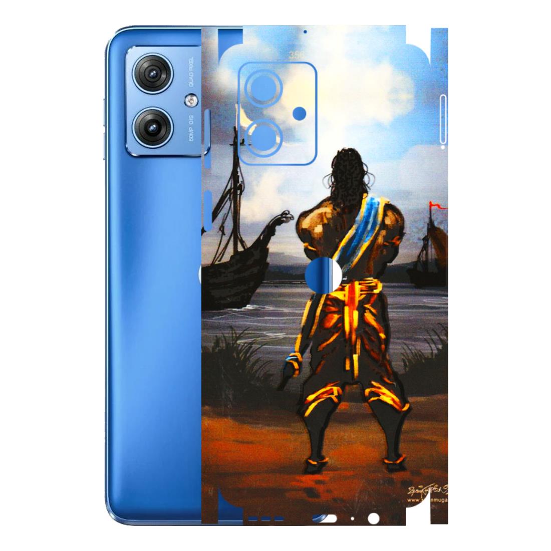 Motorola Phone Skins (All Models) - Heavenly God Figure - 3D Embossed Finish (L-34) Motorola G64 (5G)