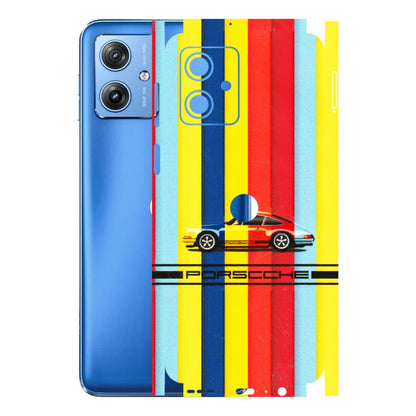 Motorola Phone Skins (All Models) - Multicolour Porche - 3D Embossed Finish (L-39) Motorola G64 (5G)