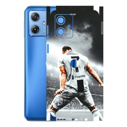 Motorola Phone Skins (All Models) - Ronaldo CR7 Crazy - 3D Embossed Finish (L-44) Motorola G64 (5G)