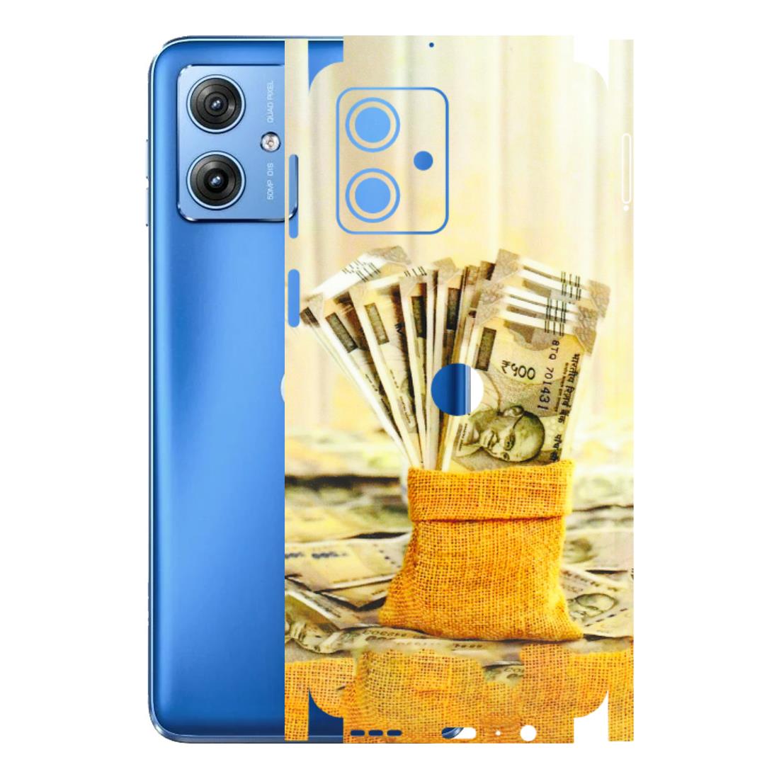 Motorola Phone Skins (All Models) - Show Me The Money - 3D Embossed Finish (L-52) Motorola G64 (5G)
