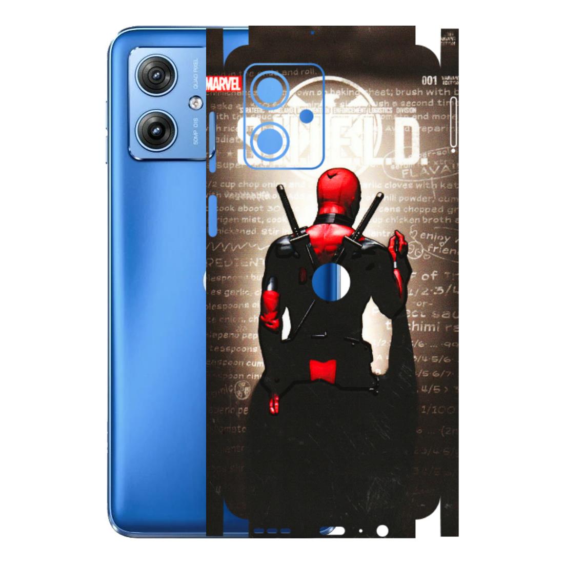 Motorola Phone Skins (All Models) - Deadpool - 3D Embossed Finish (L-56) Motorola G64 (5G)