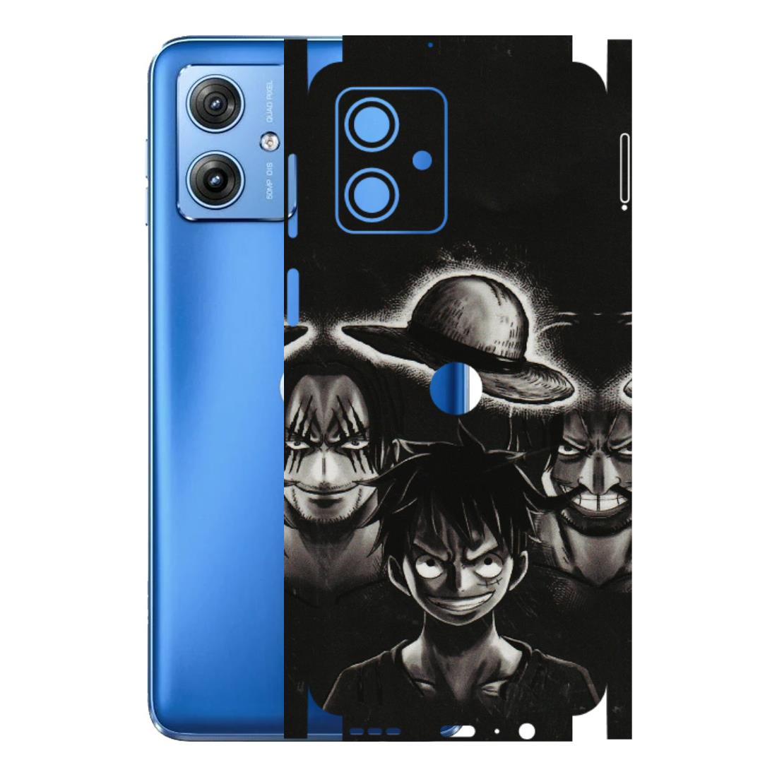 Motorola Phone Skins (All Models) - Black Luffy Hat - 3D Embossed Finish (L-57) Motorola G64 (5G)