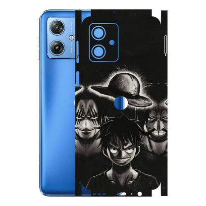 Motorola Phone Skins (All Models) - Black Luffy Hat - 3D Embossed Finish (L-57) Motorola G64 (5G)