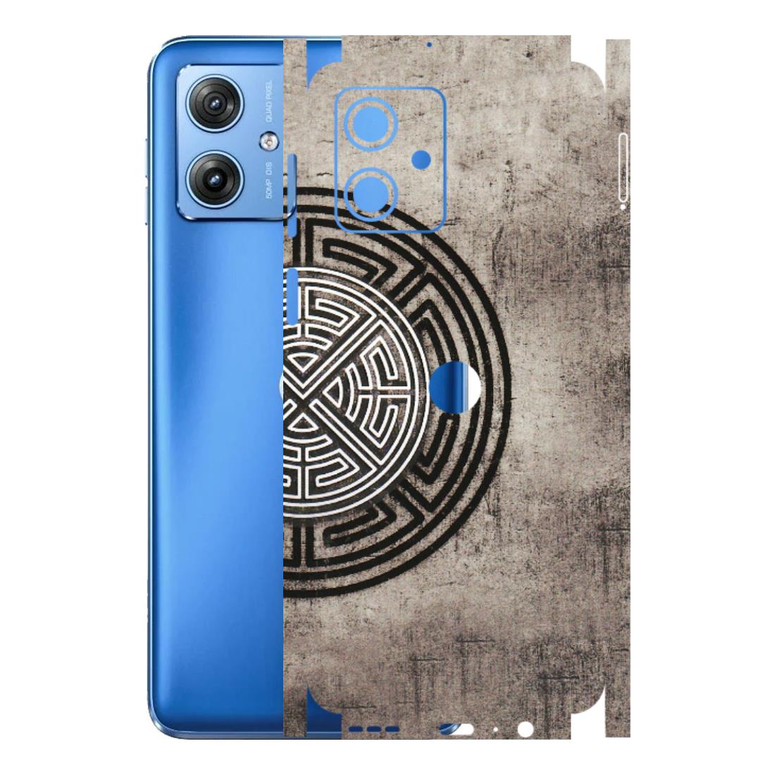 Motorola Phone Skins (All Models) - Mysterious Circular Design - 3D Embossed Finish (L-63) Motorola G64 (5G)