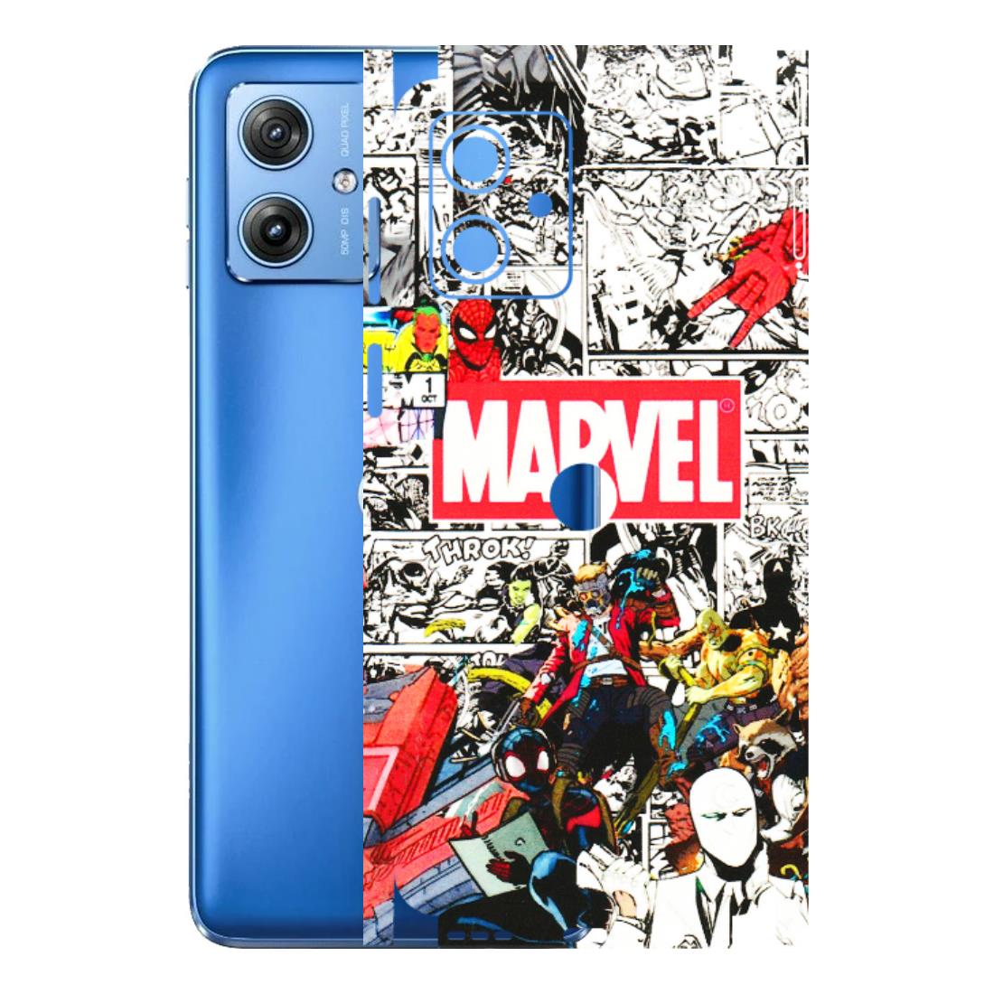Motorola Phone Skins (All Models) - Marvel Colorful Comic - 3D Embossed Finish (L-64) Motorola G64 (5G)