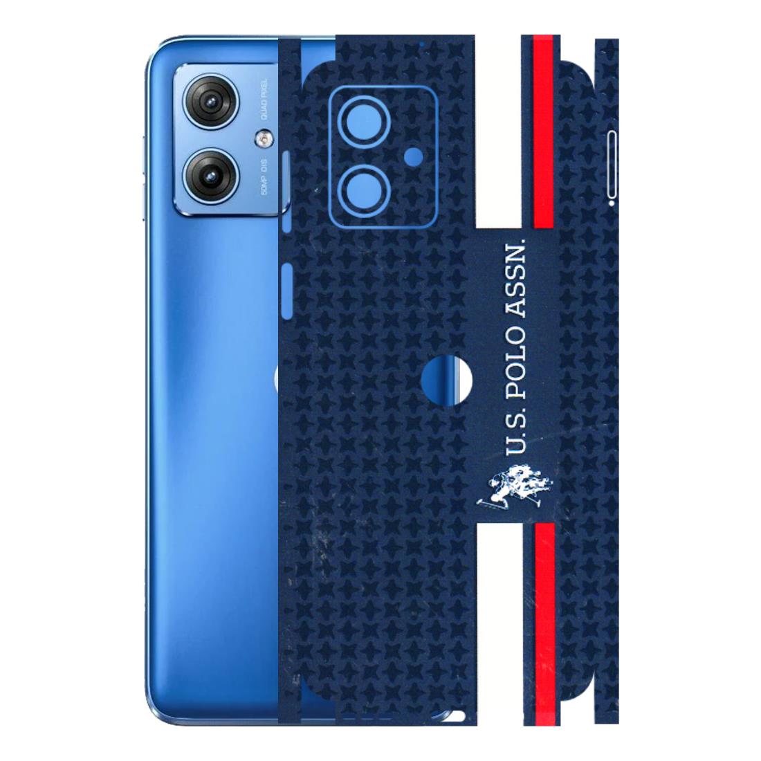 Motorola Phone Skins (All Models) - US POLO Designer Brand - 3D Embossed Finish (L-65) Motorola G64 (5G)