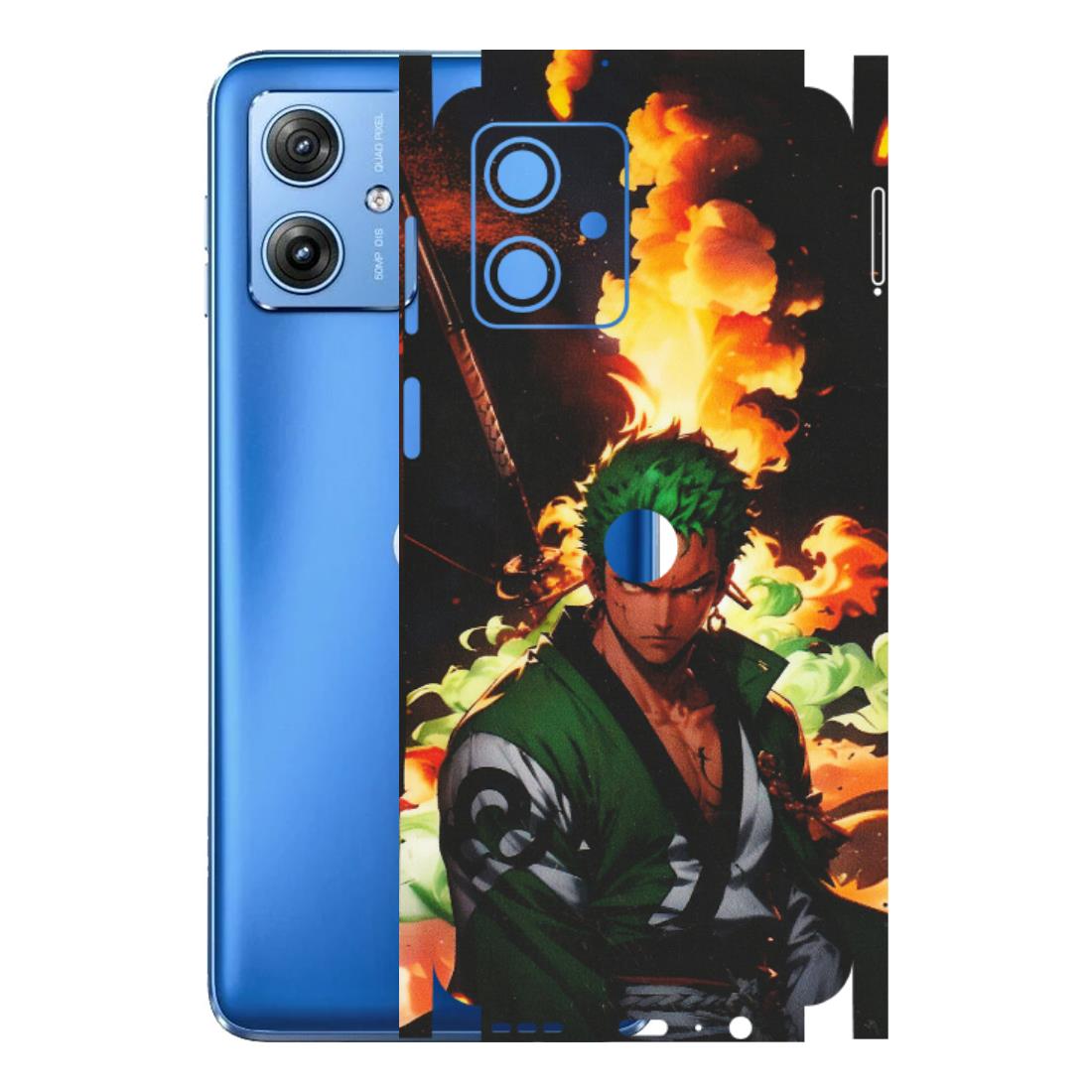 Motorola Phone Skins (All Models) - Roronoa Zoro - Matte Finish (M-102) Motorola G64 (5G)