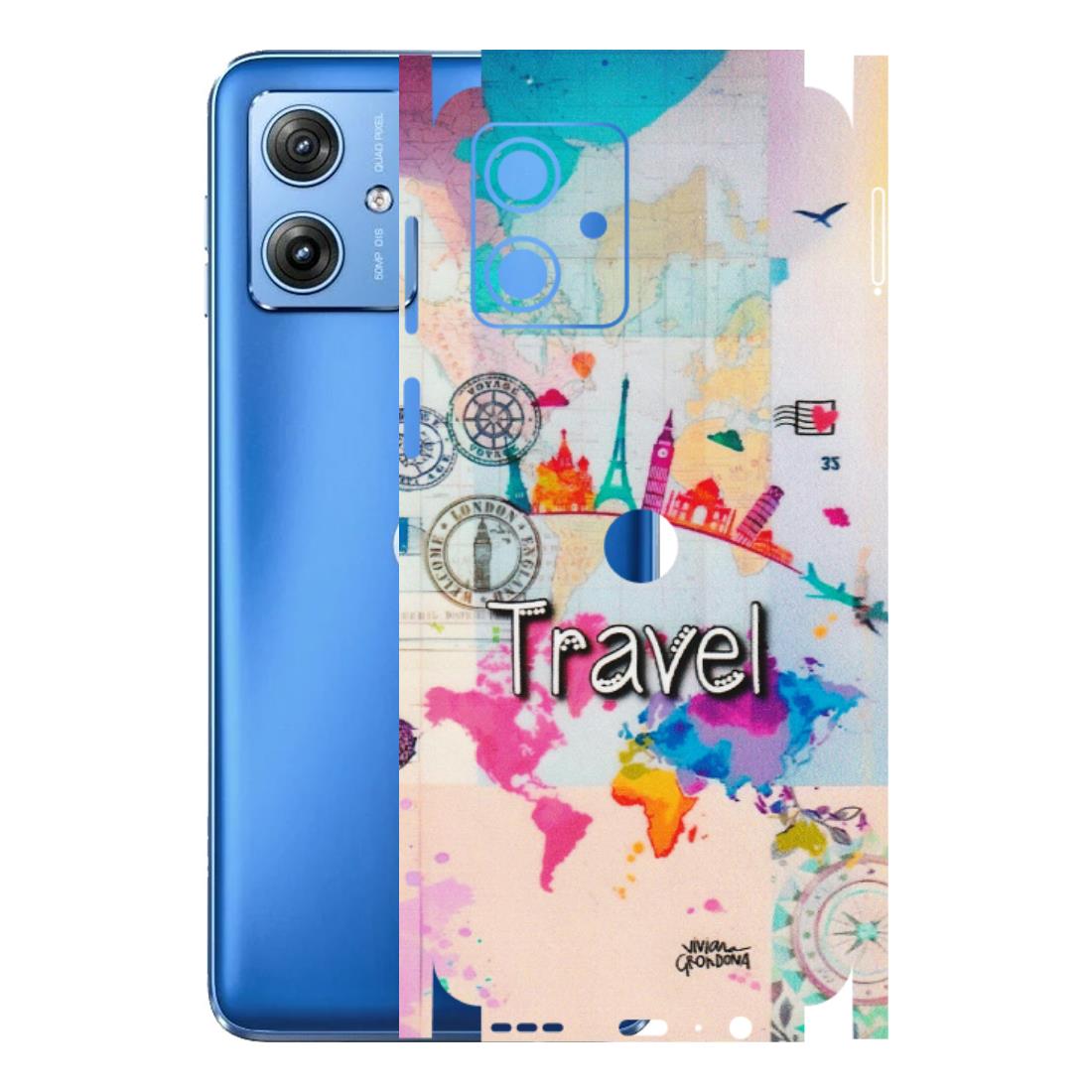 Motorola Phone Skins (All Models) - Travel The Wonders - Matte Finish (M-108) Motorola G64 (5G)