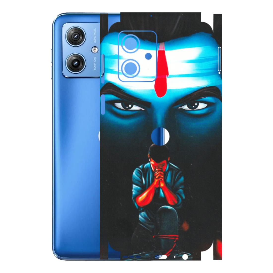 Motorola Phone Skins (All Models) - Mahakal Bhakt - Matte Finish (M-112) Motorola G64 (5G)