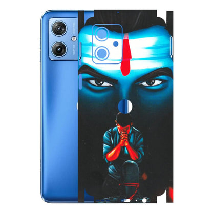 Motorola Phone Skins (All Models) - Mahakal Bhakt - Matte Finish (M-112) Motorola G64 (5G)