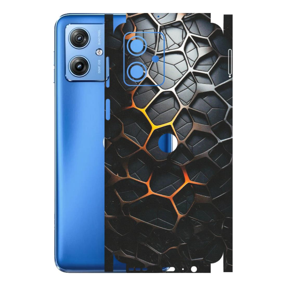 Motorola Phone Skins (All Models) - New Abstract Graphite Tiles - Matte Finish (M-130) Motorola G64 (5G)