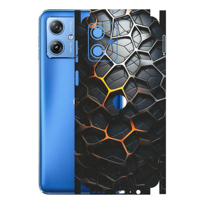 Motorola Phone Skins (All Models) - New Abstract Graphite Tiles - Matte Finish (M-130) Motorola G64 (5G)