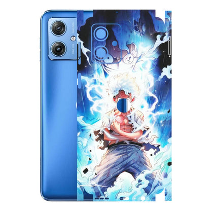Motorola Phone Skins (All Models) - Blue Thunder Luffy Anime - Matte Finish (M-132) Motorola G64 (5G)