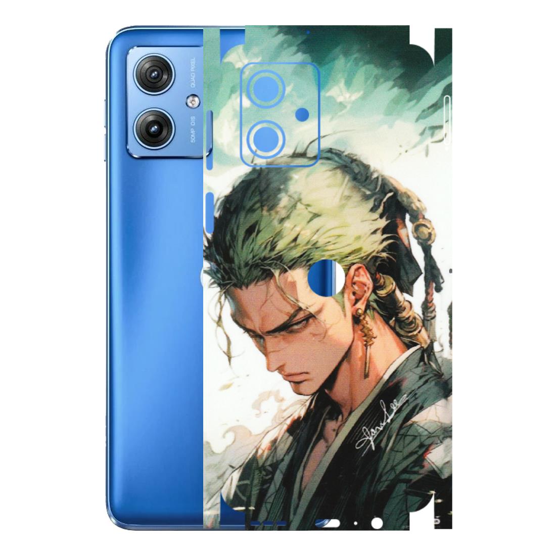 Motorola Phone Skins (All Models) - New Roronoa Zoro One Picece Anime - Matte Finish (M-140) Motorola G64 (5G)