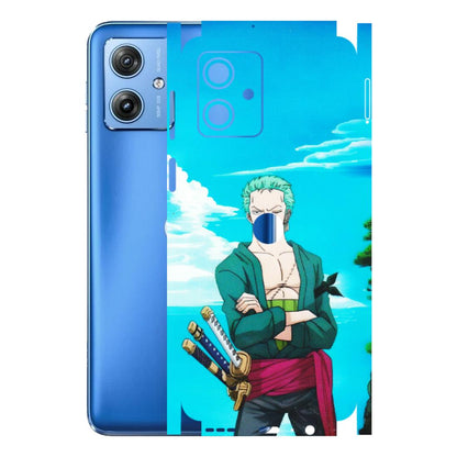Motorola Phone Skins (All Models) - Cool Swordman Zoro Anime - Matte Finish (M-143) Motorola G64 (5G)