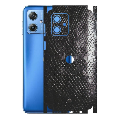 Motorola Phone Skins (All Models) - Black Snack Leather - Matte Finish (M-147) Motorola G64 (5G)