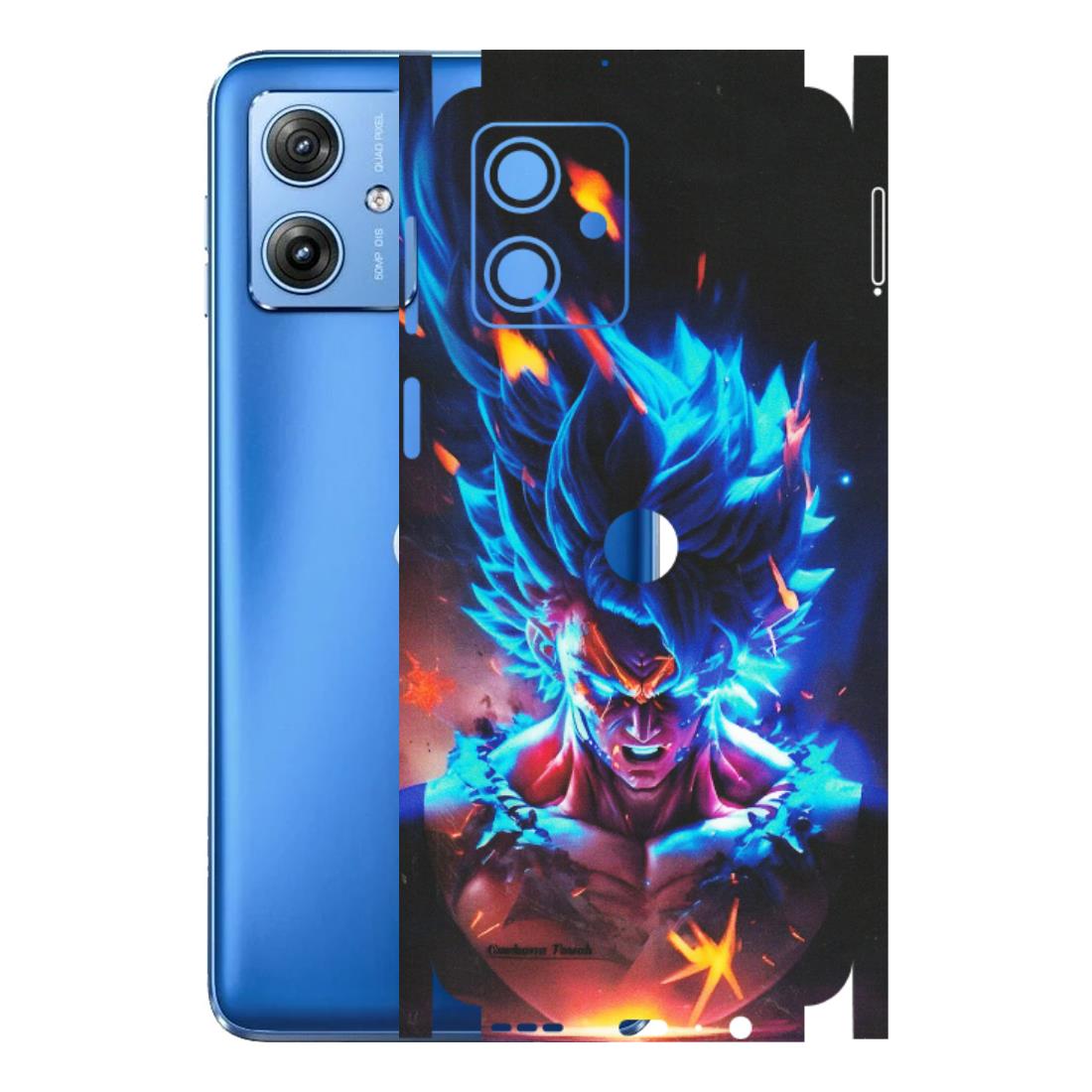 Motorola Phone Skins (All Models) - Angry Goku Dragon Ball Anime - Matte Finish (M-150) Motorola G64 (5G)