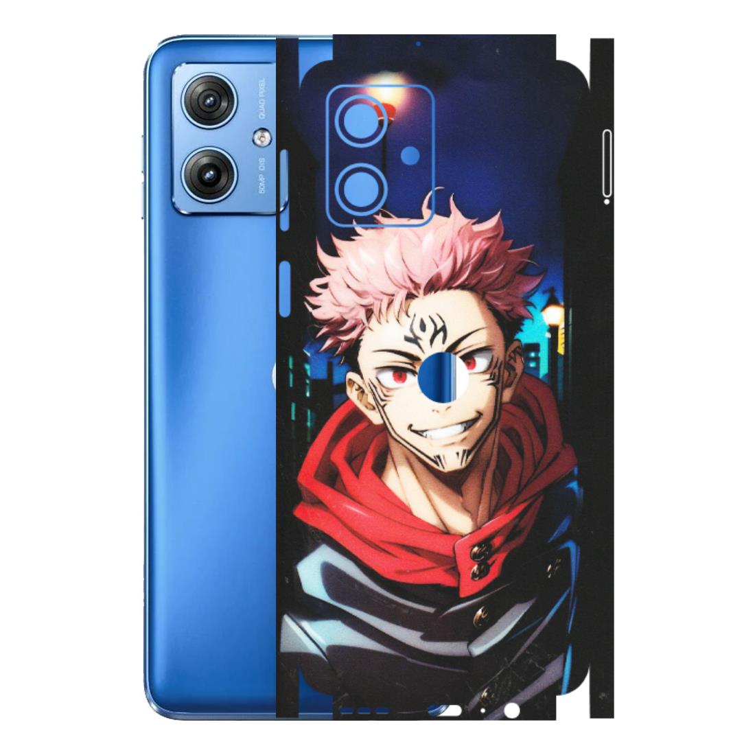 Motorola Phone Skins (All Models) - Yuji Itadori Funny Face Anime - Matte Finish (M-152) Motorola G64 (5G)