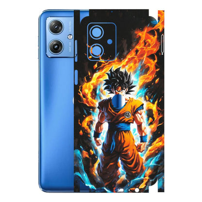 Motorola Phone Skins (All Models) - Goku Transformation Anime - Matte Finish (M-159) Motorola G64 (5G)