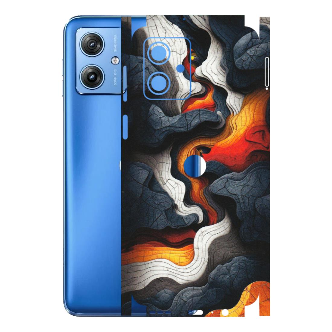 Motorola Phone Skins (All Models) - Abstract Volcanic Layers - Matte Finish (M-52) Motorola G64 (5G)