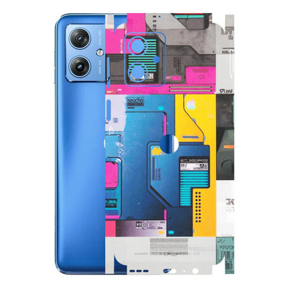 Motorola Phone Skins (All Models) - Colourfull Motherboard Internals - Matte Finish (M-55) Motorola G64 (5G)