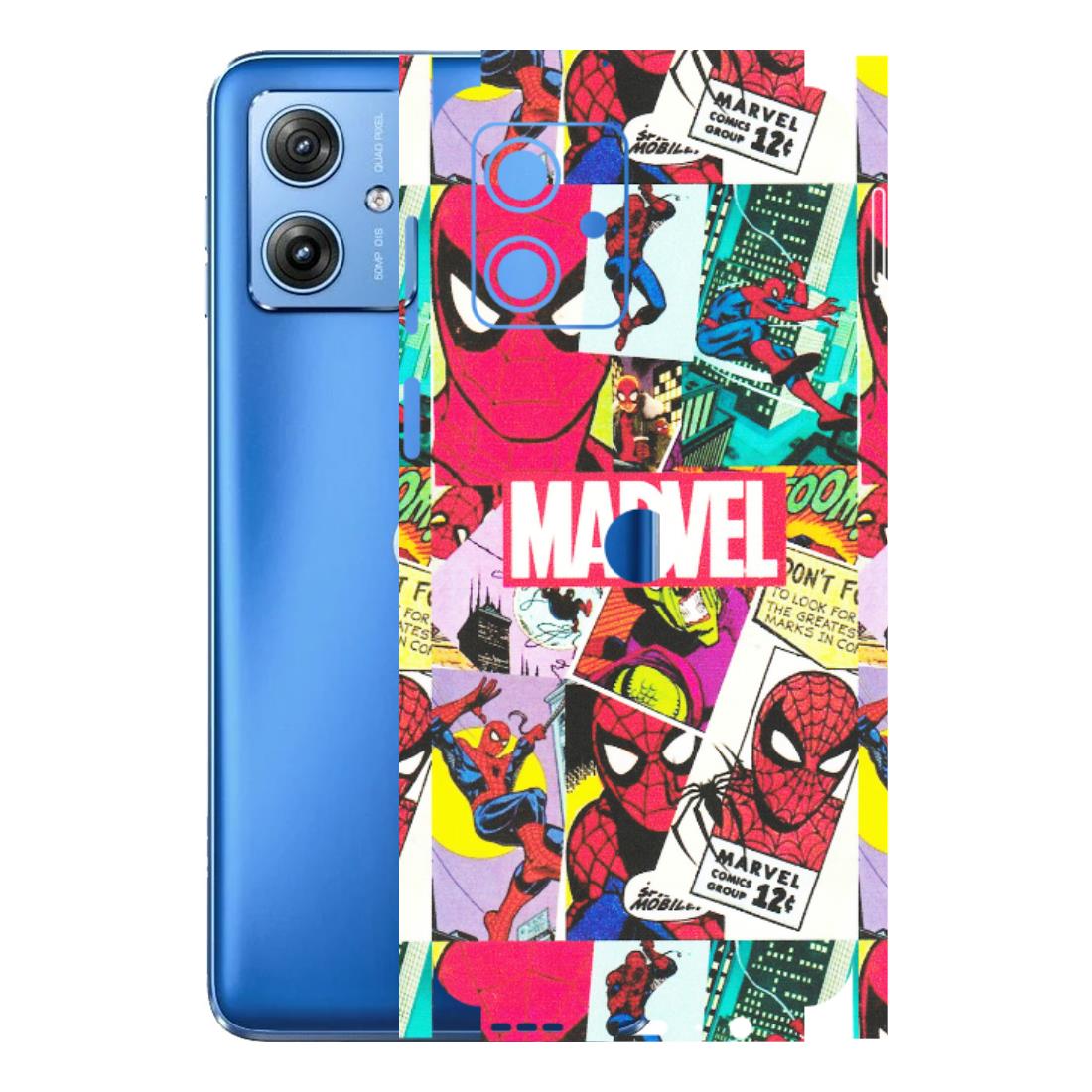 Motorola Phone Skins (All Models) - Marvel Comic Spiderman Grafitti - Matte Finish (M-72) Motorola G64 (5G)