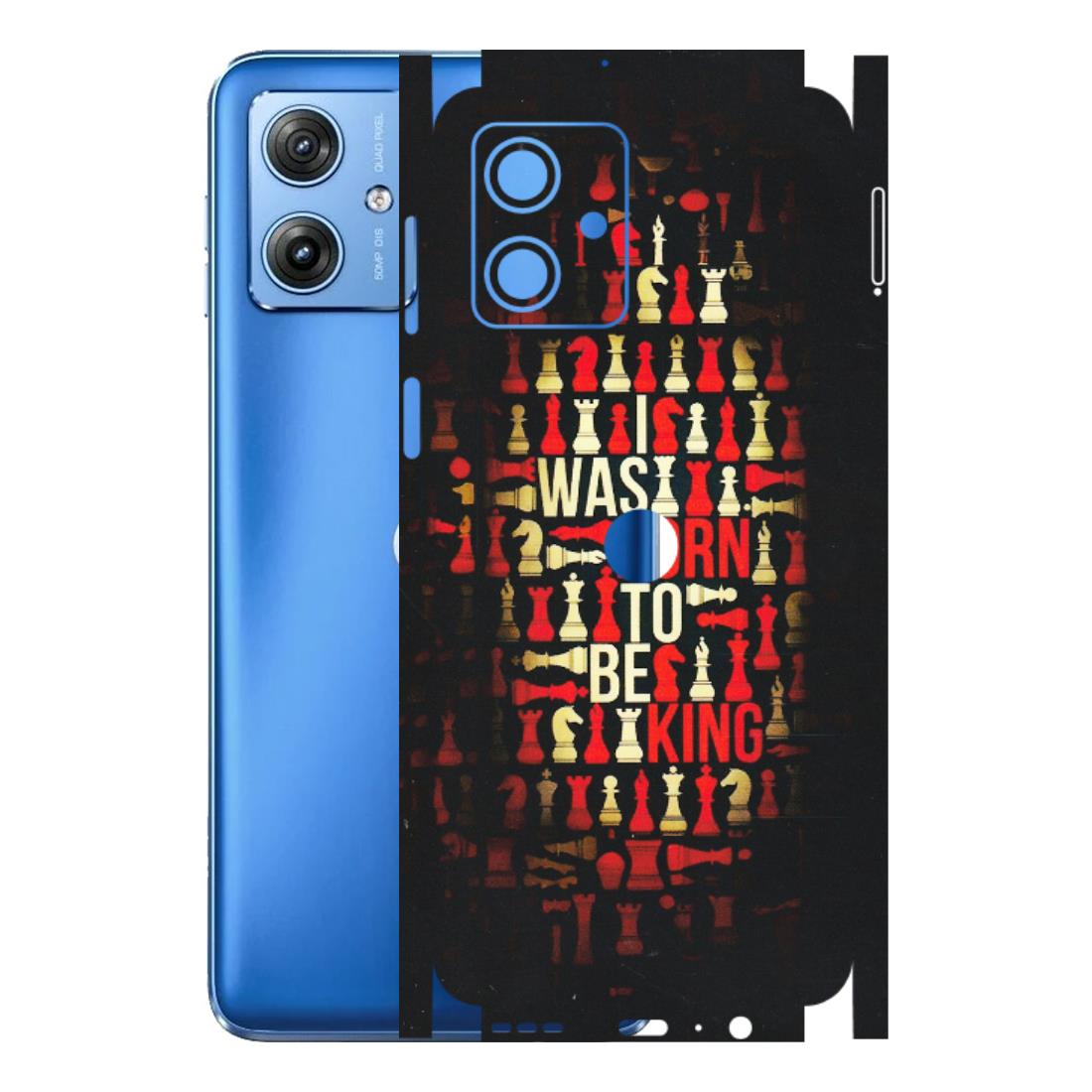 Motorola Phone Skins (All Models) - Born To Be King - Matte Finish (M-73) Motorola G64 (5G)